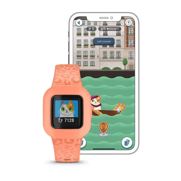 Garmin vofit jr. 3, Peach Leopard - 010-02441-24 | MunroKennels.com