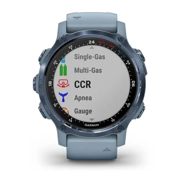 Garmin Descent Mk2S, Mineral Blue with Sea Foam Silicone Band - 010-02403-06 | MunroKennels.com