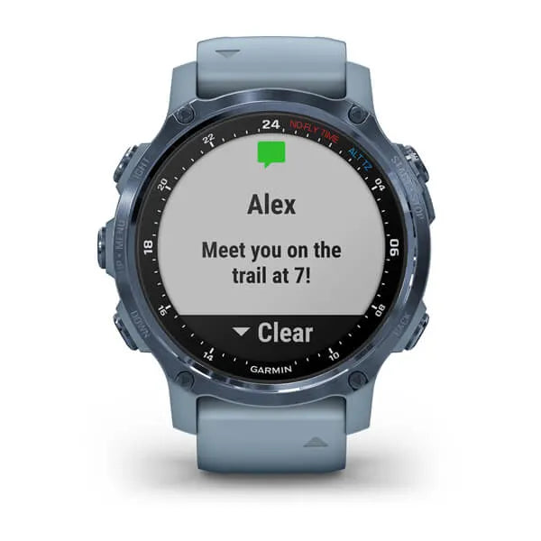 Garmin Descent Mk2S, Mineral Blue with Sea Foam Silicone Band - 010-02403-06 | MunroKennels.com