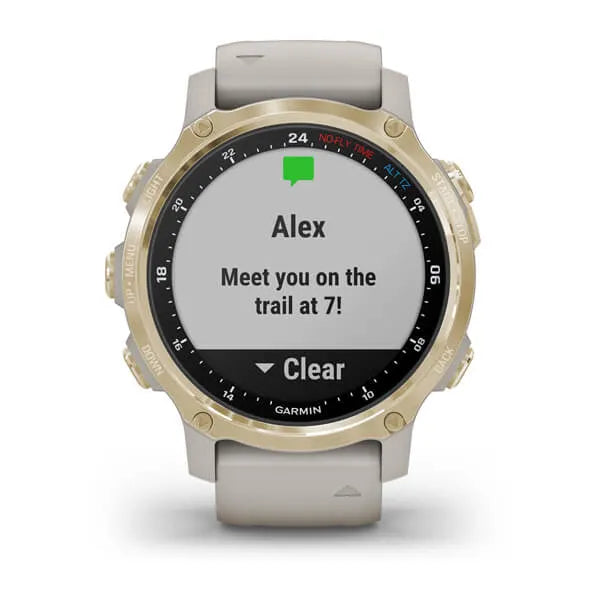 Garmin Descent Mk2S, Light Gold with Light Sand Silicone Band - 010-02403-00 | MunroKennels.com