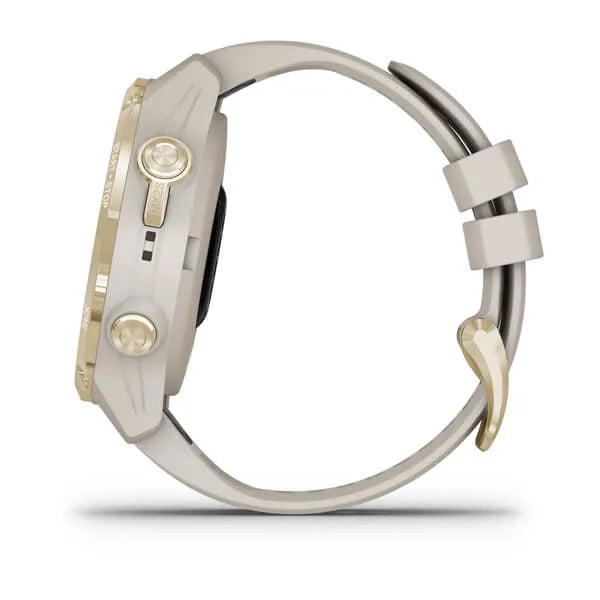 Garmin Descent Mk2S, Light Gold with Light Sand Silicone Band - 010-02403-00 | MunroKennels.com
