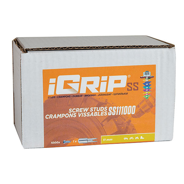 Igrip Shouldered Tire Studs 11MM 1000Pk - 02-01124 | MunroPowersports.com