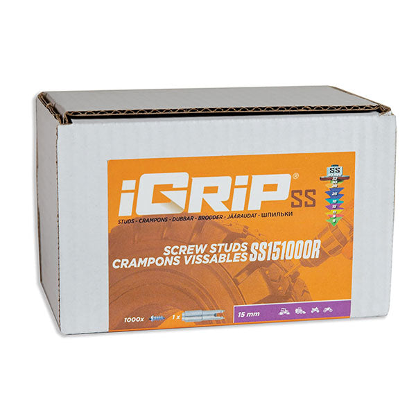Igrip Shouldered Racing Tire Studs 15MM 1000Pk - 02-01155 | MunroPowersports.com