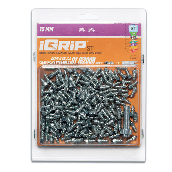 Igrip Standard Racing Studs 15MM 200Pk | MunroPowersports.com
