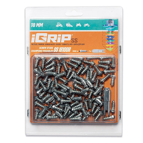 Igrip Shouldered Racing Tire Studs 18MM 100Pk (SS-18100R) | MunroPowersports.com