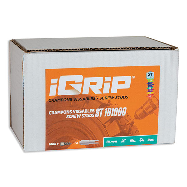 Igrip Standard Studs 18MM 1000Pk (ST-181000) | MunroPowersports.com
