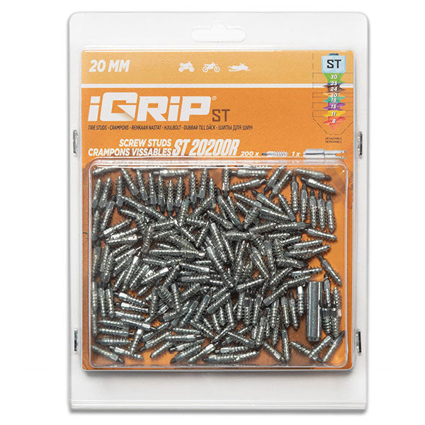 Igrip Standard Racing Studs 20MM 200Pk (ST-20200R) | MunroPowersports.com