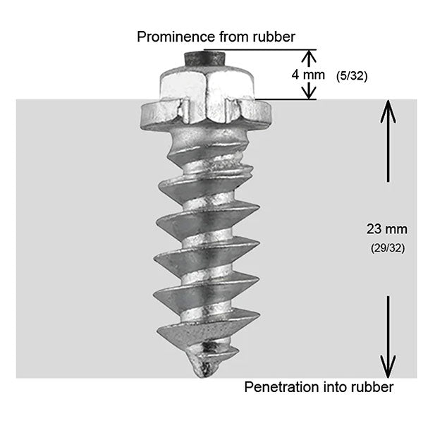 Igrip Shouldered Tire Studs 25MM 100Pk (SS-25100) | MunroPowersports.com