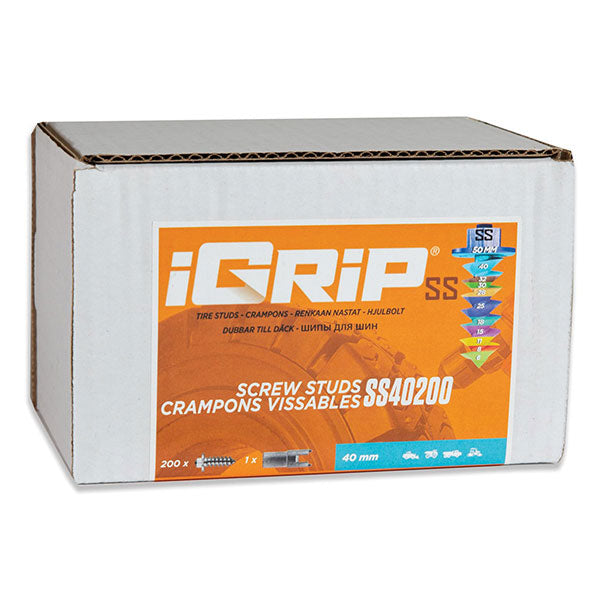 Igrip Shouldered Tire Studs 40MM 200Pk (SS-40200) | MunroPowersports.com