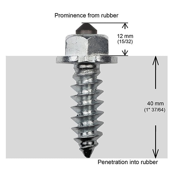 Igrip Shouldered Heavy Duty Tire Studs 50MM 100Pk (SS-50100Hd) | MunroPowersports.com