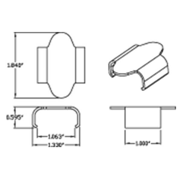 CAMSO SNOW TRACKS REPLACEMENT TRACK CLIP EA Of 10 (AFT120107)