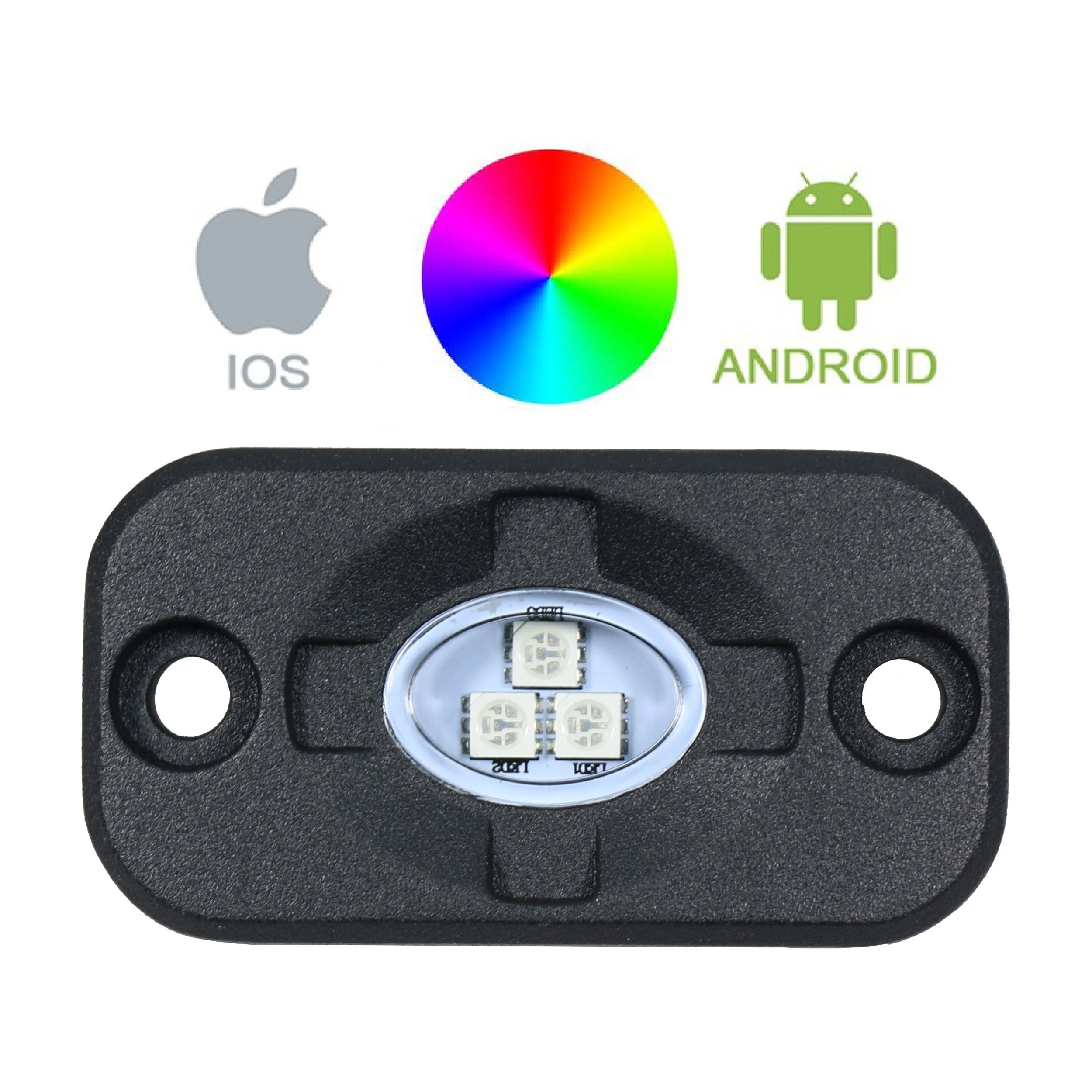 Color Changing LED Rock Lights (4) 10-20146