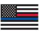 Rothco Thin Blue Line & Thin Red Line Flag Decal 