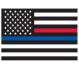 Rothco Thin Blue Line & Thin Red Line Flag Decal - 1292 | MunroPowersports.com