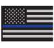 Rothco Thin Blue Line Flag Decal - 1293 | MunroPowersports.com