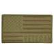 Rothco Veteran US Flag Patch - Coyote Brown - 1873 | MunroPowersports.com