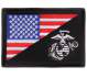 Rothco US Flag / USMC Eagle, Globe and Anchor Morale Patch - 1896 | MunroPowersports.com
