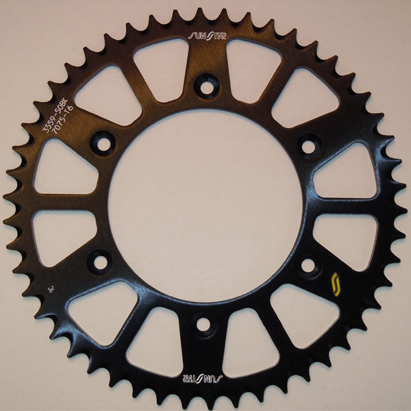Sunstar Works Triplestar Aluminum Rear Sprocket (5-355948Bk) | MunroPowersports.com
