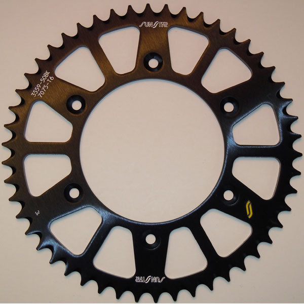 Sunstar Works Triplestar Aluminum Rear Sprocket (5-355949Bk) | MunroPowersports.com