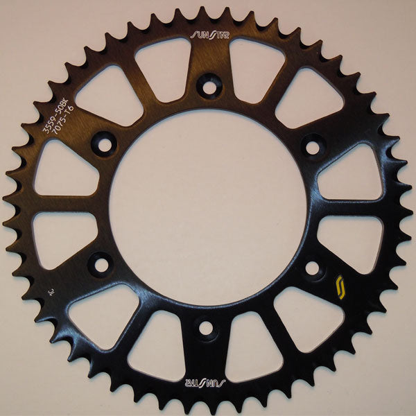 Sunstar Works Triplestar Aluminum Rear Sprocket (5-355951Bk) | MunroPowersports.com