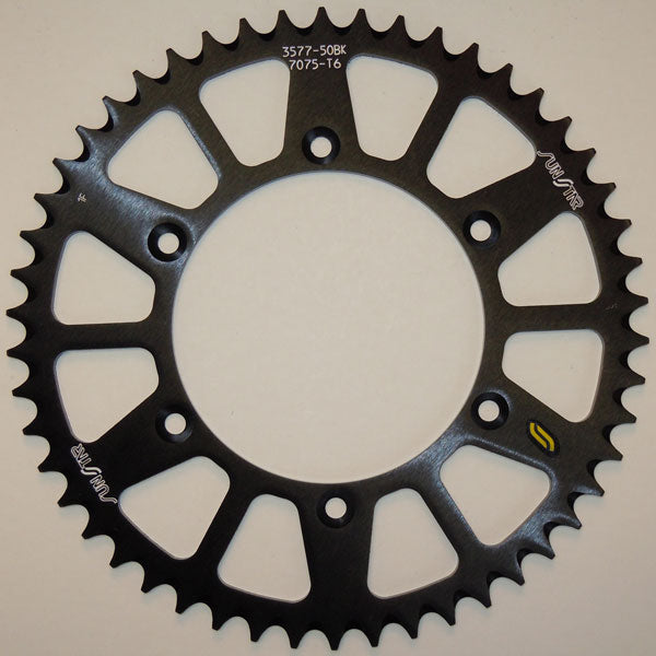 Sunstar Works Triplestar Aluminum Rear Sprocket (5-357752Bk) | MunroPowersports.com