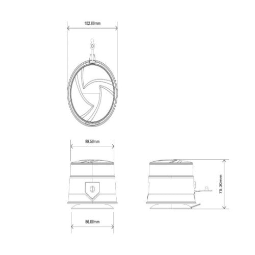 Rechargeable Warning LED Beacon 10-20149