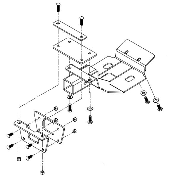 Cycle Country Receiver Mount Kit - 33-87016 | MunroPowersports.com