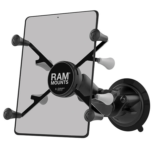RAM MOUNTS TWIST-LOCK SUCTION CUP X-GRIP TABLET MOUNT (RAM-B-166-UN8)