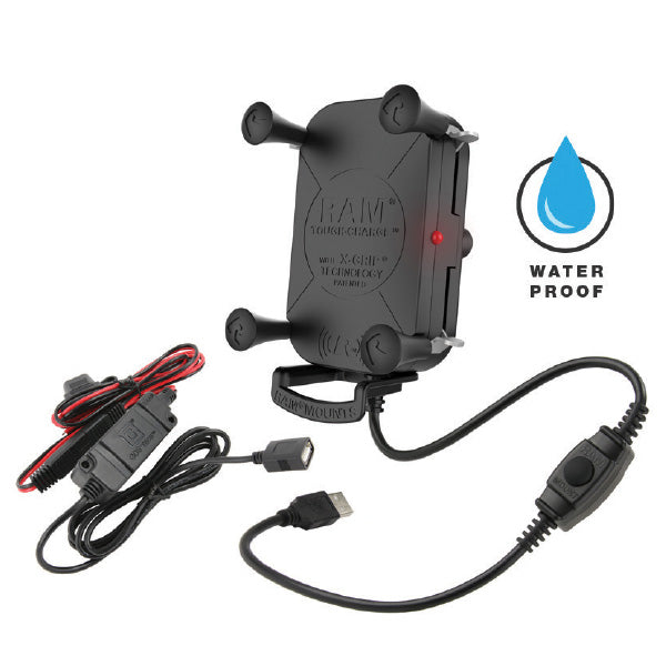 Ram Mounts Tough-Charge Wireless X-Grip (Ram-Hol-Un12Wb-V7M) | MunroPowersports.com