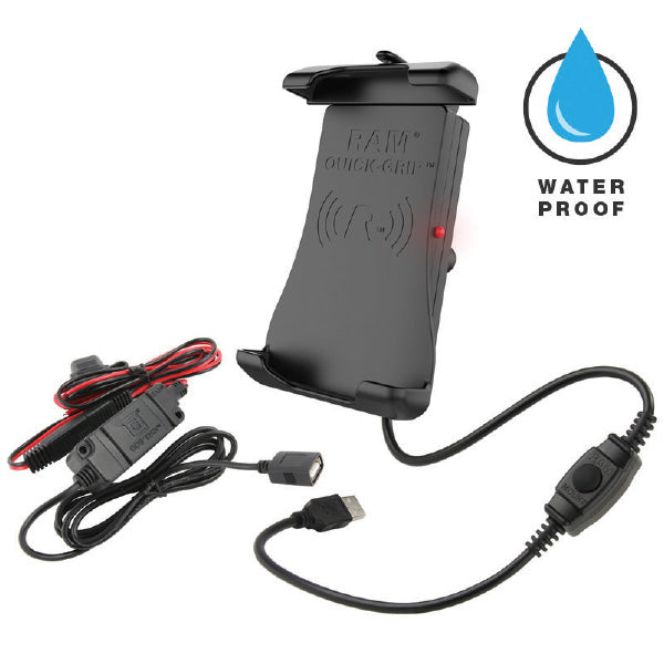 Ram Mounts Quick-Grip Wireless Charger (Ram-Hol-Un14Wb-V7M) | MunroPowersports.com