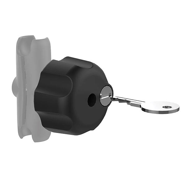 RAM MOUNTS KEY LOCK KNOB WITH INSERT B SOCKET ARMS (RAM-KNOB3L)