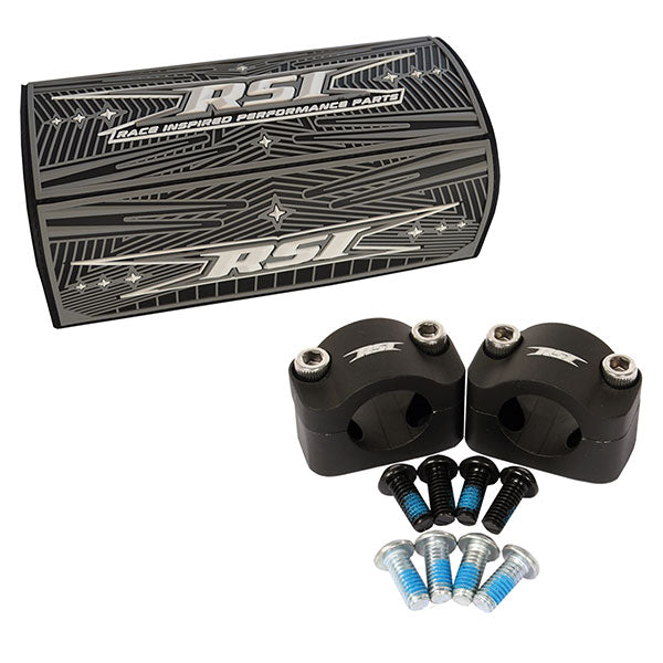 RSI Overrsized 1 1/8" Fat Handlbar Clamp Kit With Bar Pad (Oc-1-Bkit) | MunroPowersports.com