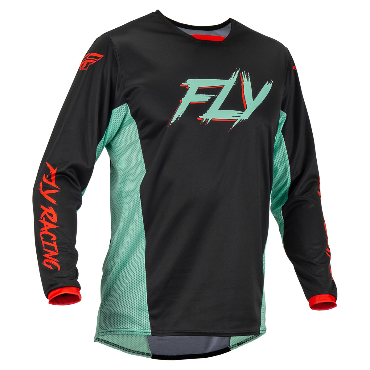 FLY Racing Men's Kinetic S.E. Rave - Black/Mint/Red 376-524S