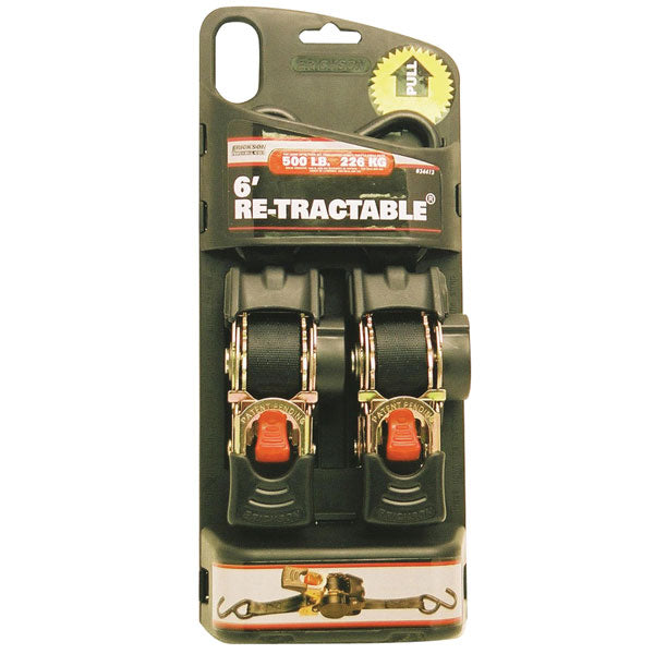 Erickson Professional Series Re-Tractable Ratchet Tie Down 390-1323 | MunroPowersports.com