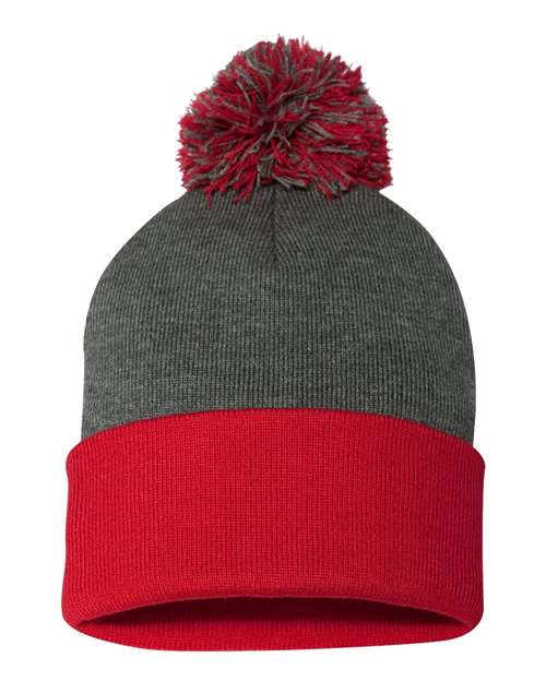 Sportsman Pom-Pom 12" Knit Beanie - SP15 | MunroPowersports.com