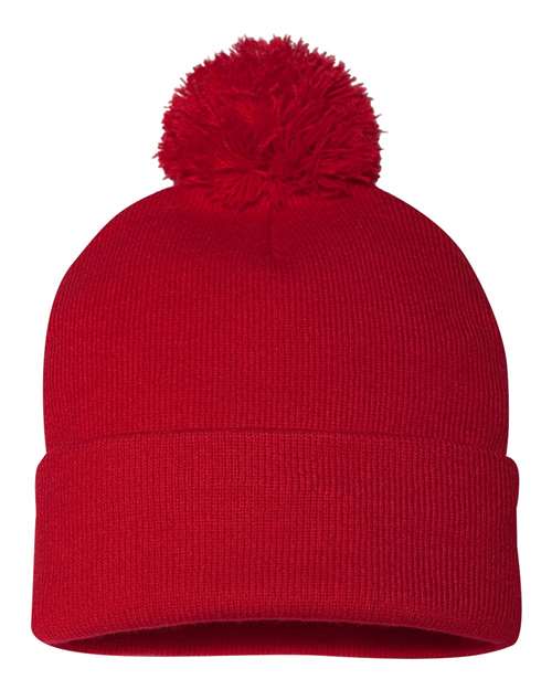 Sportsman Pom-Pom 12" Knit Beanie - SP15 | MunroPowersports.com