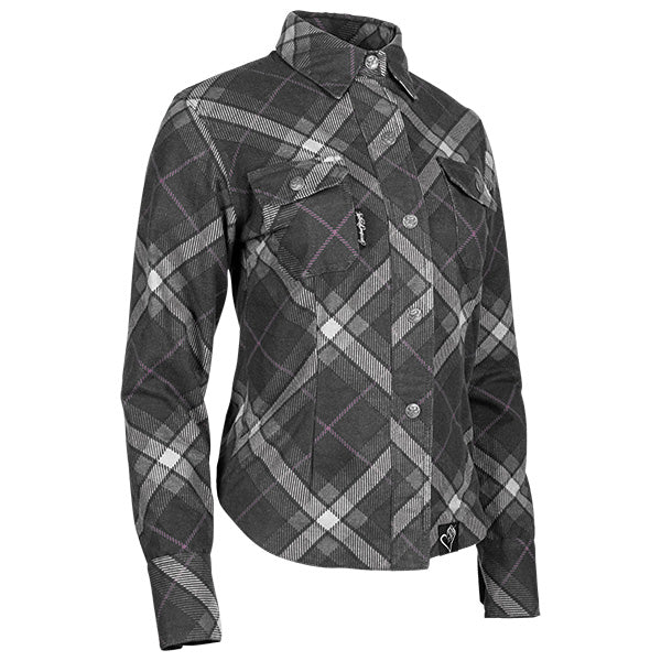 S&S WOMEN'S CROSS MY HEART REINFORCED MOTO SHIRT