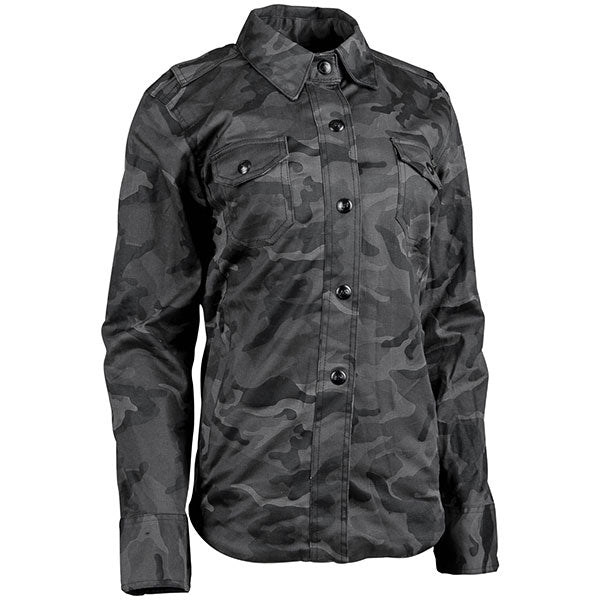 S&S WOMEN'S SPEED SOCIETY ARMOURED MOTO SHIRT