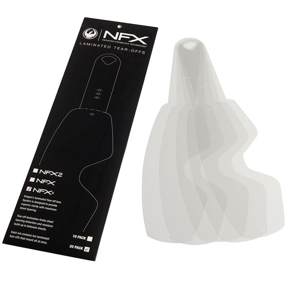 Dragon Nfxs Laminated Tear Offs 20Pk - 420-8780 | MunroPowersports.com