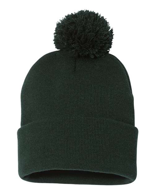 Sportsman Pom-Pom 12" Knit Beanie - SP15 | MunroPowersports.com