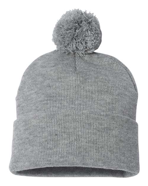Sportsman Pom-Pom 12" Knit Beanie - SP15 | MunroPowersports.com