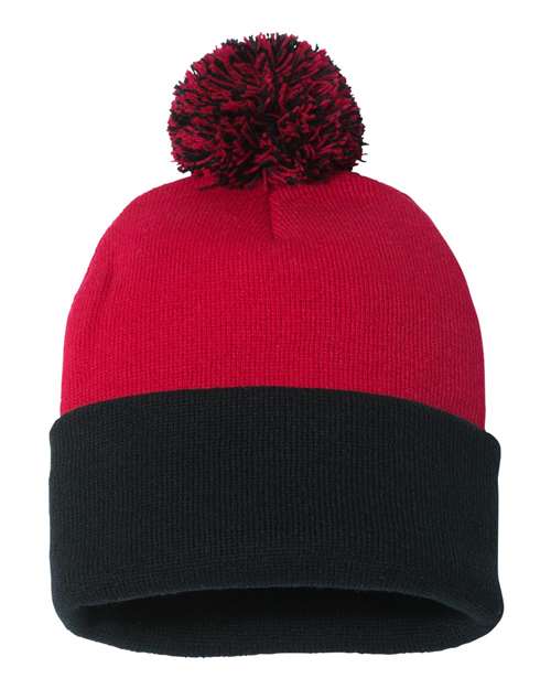 Sportsman Pom-Pom 12" Knit Beanie - SP15 | MunroPowersports.com