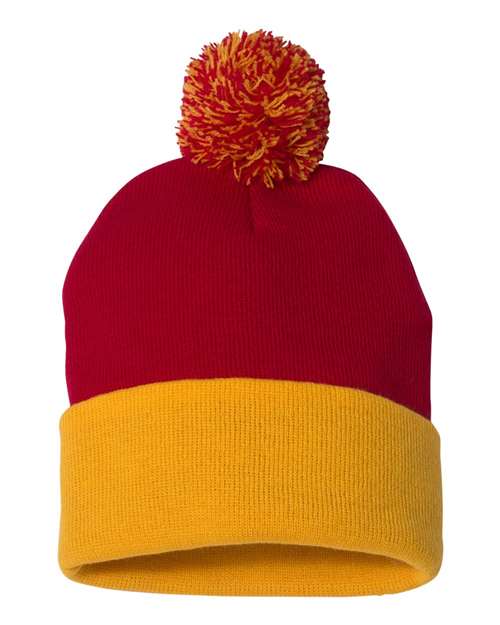 Sportsman Pom-Pom 12" Knit Beanie - SP15 | MunroPowersports.com
