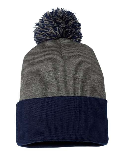 Sportsman Pom-Pom 12" Knit Beanie - SP15 | MunroPowersports.com