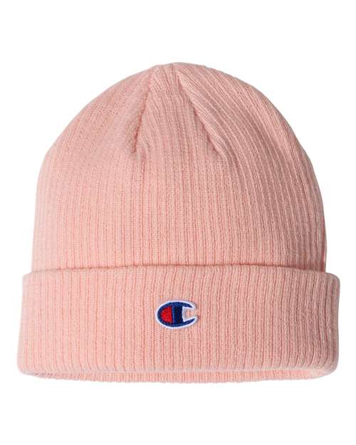 Champion Ribbed Knit Cuffed Beanie - CS4003 | MunroPowersports.com