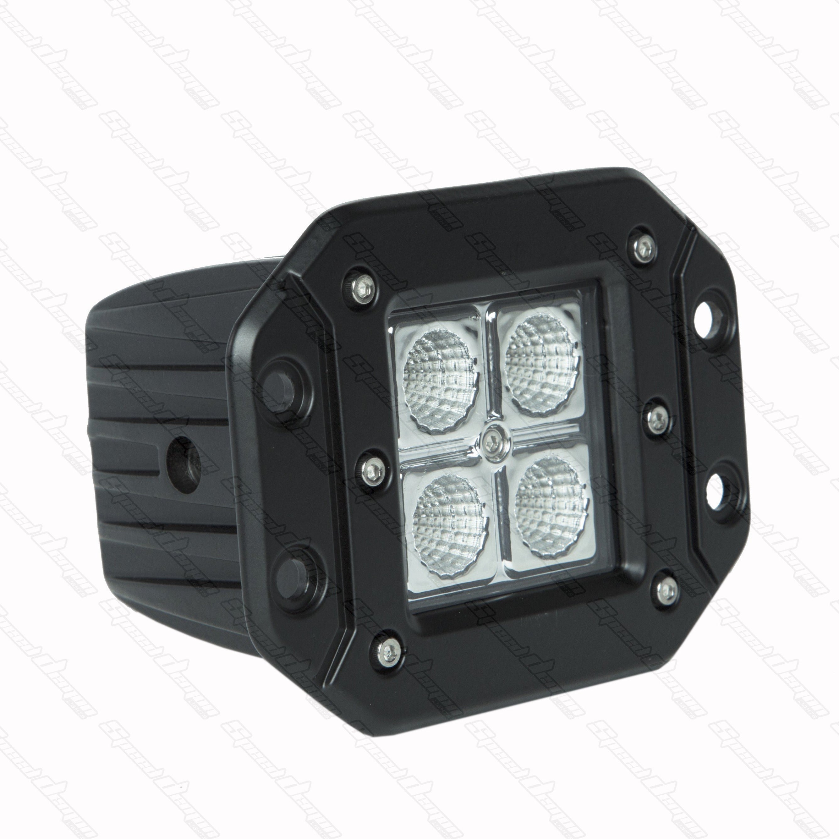 4Pack LED Pod Flush Mount Silver Ops (Flood Beam) 10-20032