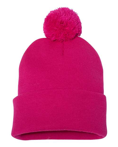 Sportsman Pom-Pom 12" Knit Beanie - SP15 | MunroPowersports.com