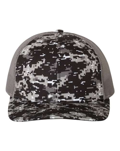 Richardson Patterned Snapback Trucker Cap - 112P