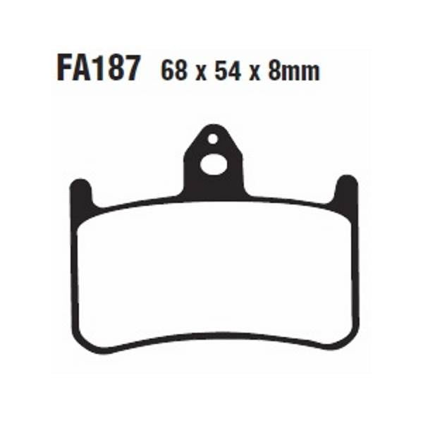 Rock Hard Semi-Metallic Brake Pad (Fa187) | MunroPowersports.com