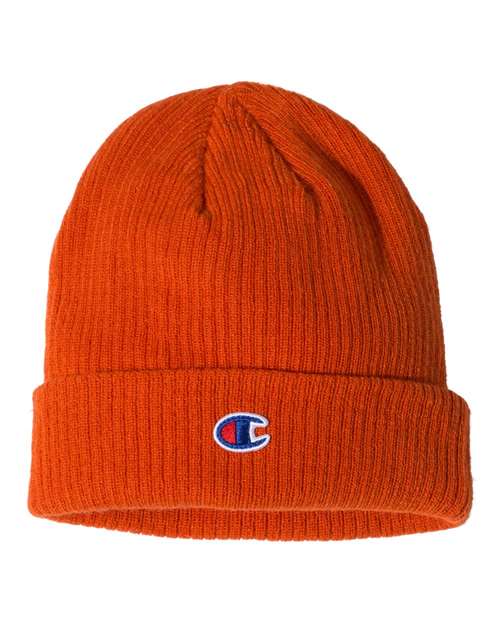Champion Ribbed Knit Cuffed Beanie - CS4003 | MunroPowersports.com